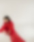 Robe longue en dentelle rouge et col mao inspirée de la ao dai avec tissus upcyclé