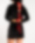 Top en velours noir et fines rayures blanches à manches longues avec un laçage sur le dos de la marque upcycling HANOI PARIS