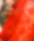 Zoom sur les noeuds sur le devant en ruban rouge, le col mao et les oeillets de la robe longue en dentelle rouge HANOI PARIS 