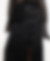 jupe longue noir à fente sur le côté conçu par une marque éco-responsable