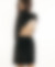 Robe courte noir avec un dos transparent conçu à Paris